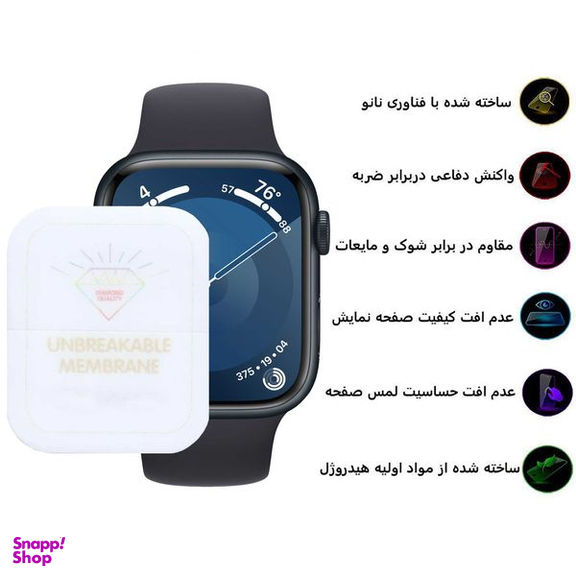 محافظ صفحه نمایش بوف مدل Hydrogel-G مناسب برای اپل واچ 41 میلی متری سری 9 / 8 / 7