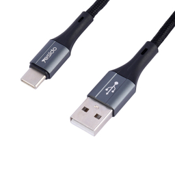 کابل دیتا فست شارژ USB به Type-C یسیدو مدل  طول 2 متر