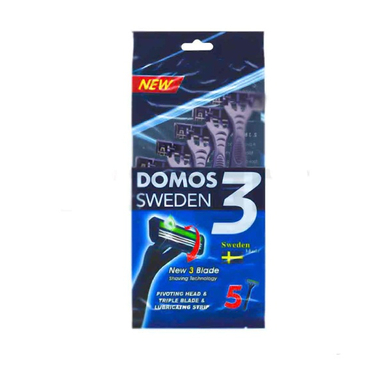 خودتراش سه لبه مردانه دوموس مدل domos sweden 3 بسته 5 عددی