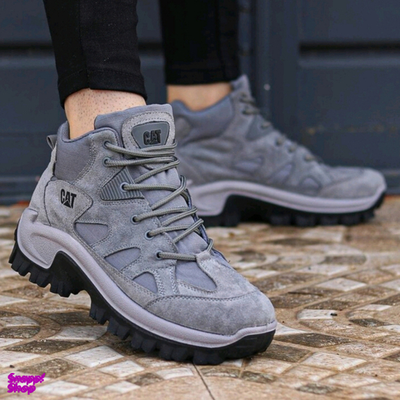 نیم بوت مردانه کوهستان طرح کت کد ct2002 رنگ طوسی