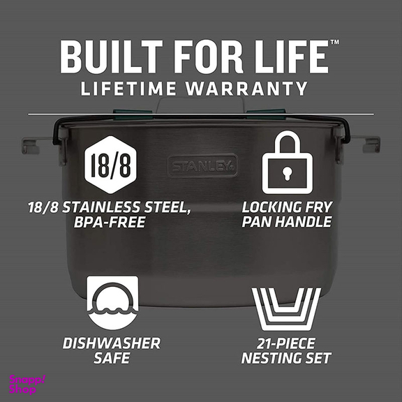 ست قابلمه استنلی (Stanley) مدل Base Camp Cook Set گنجایش 3.5 لیتر