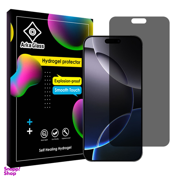 محافظ صفحه نمایش حریم شخصی آرکا گلس مدل Tough مناسب گوشی موبایل اپل iPhone 16 Pro