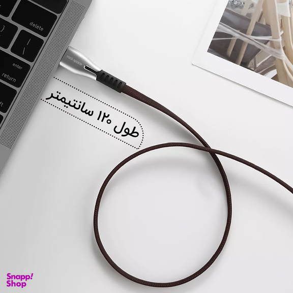 کابل تبدیل USB به لایتنینگ  راک اسپیس مدل RCB0670 طول 1.2 متر