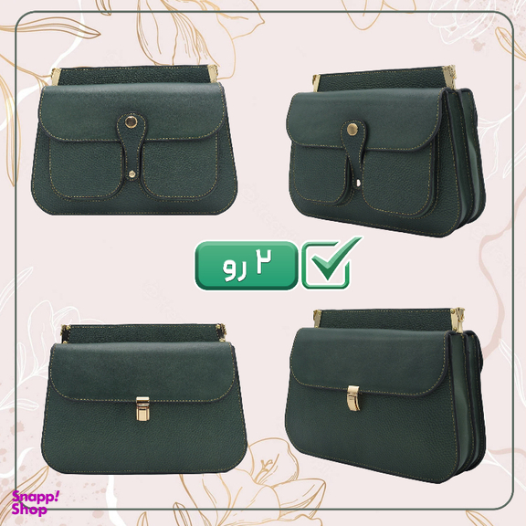 کیف دوشی زنانه مدل چرم طبیعی فلوتر کد fateh 116/1