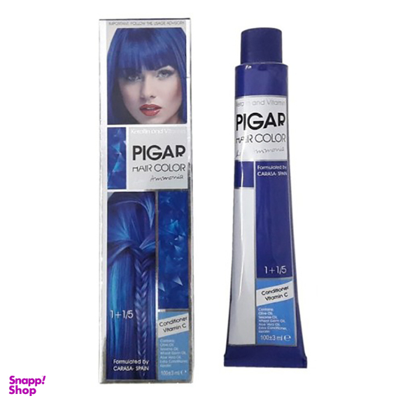 واریاسیون مو پیگار شماره 0.77 کد E18 رنگ خاکستری حجم 15 میلی‌ لیتر