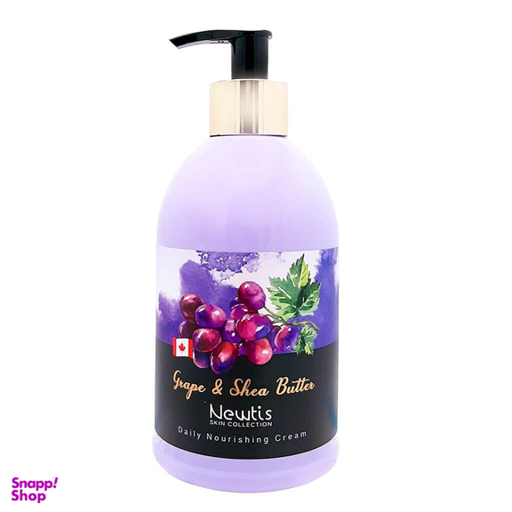 کرم مرطوب کننده پمپی نیوتیس مدل انگور و شی باتر حجم 500 میلی لیتر