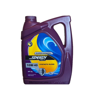 روغن موتور اسپیدی مدل سوپر پاور 10-40 گرید sl حجم 4 لیتر