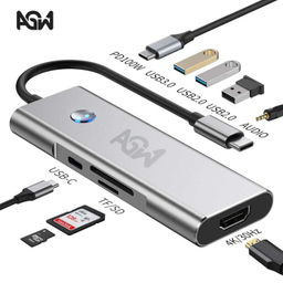 USB هاب 9 پورت Type-C ای جی دبلیو مدل BYL-2410