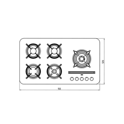 اجاق گاز صفحه ای کن مدل Pardyc-R