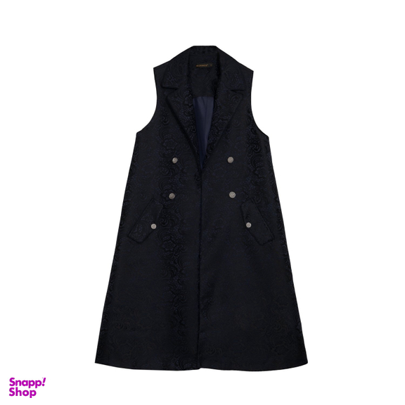 جلیقه رسمی زنانه برنس کد 70104 طرح دار رنگ سرمه ای