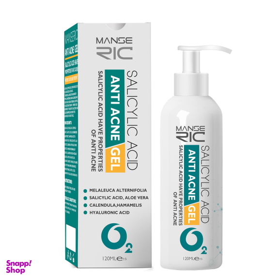 ژل ضد جوش مانسریک مدل Anti Acne حجم 120 میلی لیتر