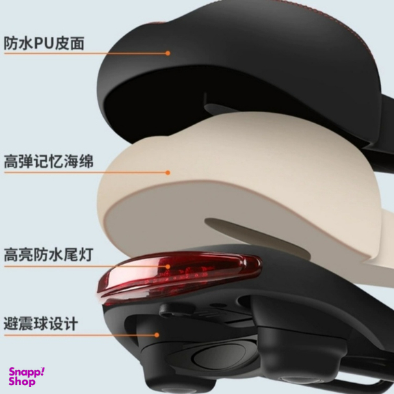 زین دوچرخه مدل چراغ خطر