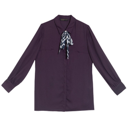 شومیز زنانه برنس مدل الیانا رنگ بنفش