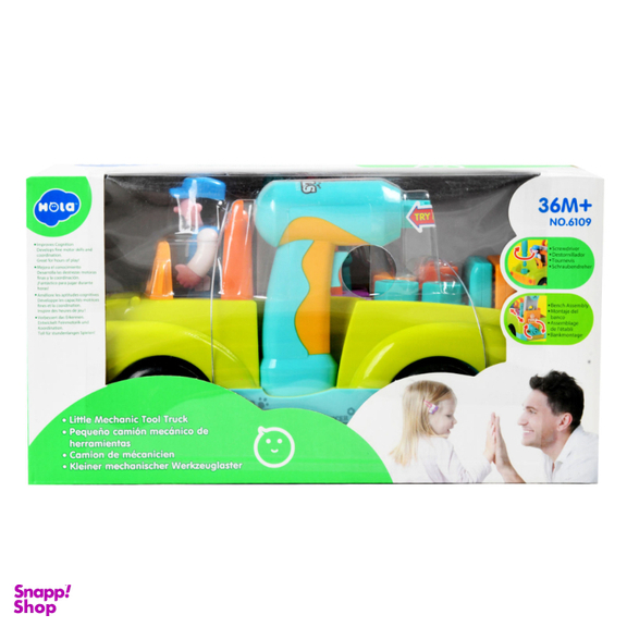 ماشین ابزار موزیکال و چراغدار هولی تویز مدل 6109 Little Mechanic Tool Truck with Light and Music