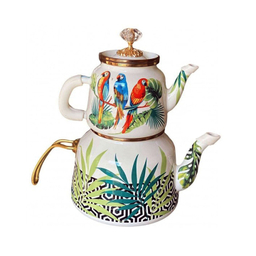 کتری قوری لعابی طرح طوطی میس بتی