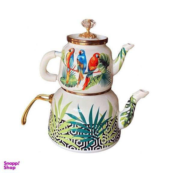 کتری قوری لعابی طرح طوطی میس بتی