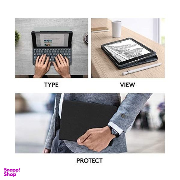 کیبورد تبلت لاجیتک مدل Slim Folio مناسب برای تبلت اپل iPad 5 / 6