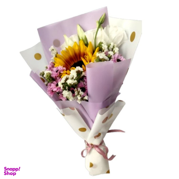 دسته گل طبیعی میشا مدل نارگل کد 020