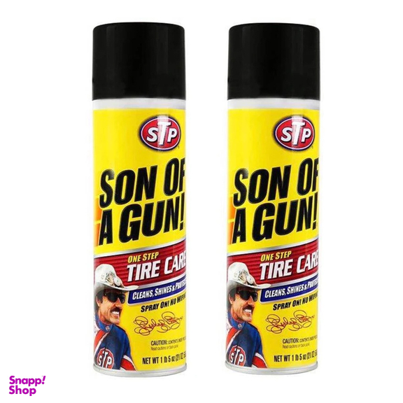 اسپری تمیز کننده لاستیک خودرو اس تی پی کد STP3 وزن 595 گرم بسته 2 عددی