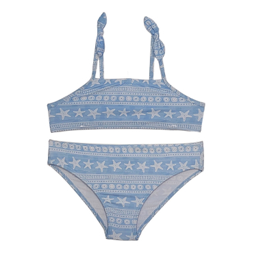 ست 2 تکه مایو دخترانه پیریمارک مدل 6670 رنگ آبی