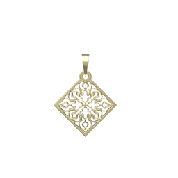 آویز گردنبند طلا 18 عیار زنانه مدوپد مدل اسلیمی کد PA1-10362