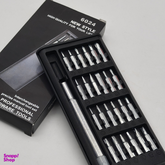 ست پیچ گوشتی دسته فلزی طرح شیائومی کد 7020 مجموعه 24 عددی