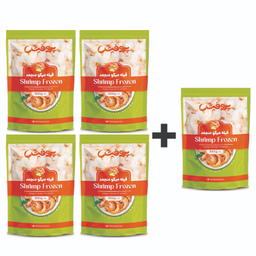 فیله میگو منجمد پروفیش سایز 50-41 وزن 500 گرم بسته 5 عددی