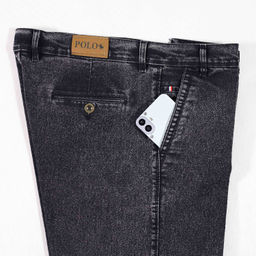 شلوار جین مردانه کد 4612 رنگ زغالی