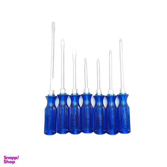 پیچ گوشتی دو سو چهاسو ضربه خور رها تولز مدل  CR-V بسته 7 عددی