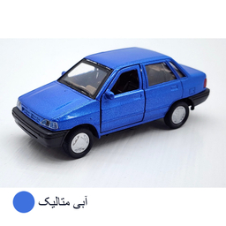 ماشین بازی ناب سل مدل پراید فلزی درب بازشو طرح عقب کش