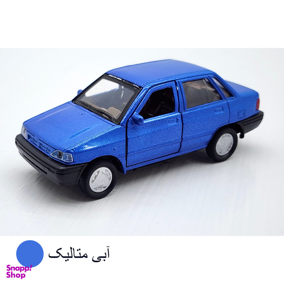 ماشین بازی ناب سل مدل پراید فلزی درب بازشو طرح عقب کش