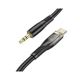 کابل تبدیل USB-C به جک 3.5 میلی متری هوکو مدل UPA25 طول 1 متر