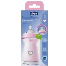 شیشه شیر چیکو مدل نچرال فیلینگ گنجایش 330 میلی لیتر