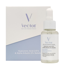 سرم هیالورونیک اسید و آلفا آربوتین وکتور مدل Hyaluronic & Alpha Arbutin حجم 30 میلی‌ لیتر