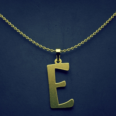 گردنبند طلا 18 عیار زنانه مدوپد مدل حرف E کد H3-1-1165