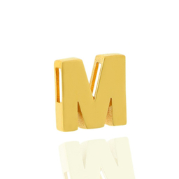 پلاک گردنبند طلا 18 عیار زنانه گالری ابرا طرح حرف M کد A28