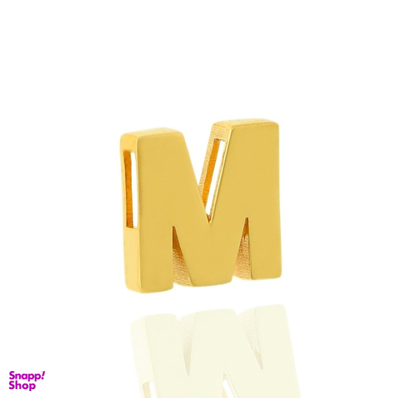 پلاک گردنبند طلا 18 عیار زنانه گالری ابرا طرح حرف M کد A28