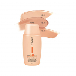 کرم ضد آفتاب ژیناژن مدل SPF 50 شماره 02 مناسب پوست خشک و نرمال حجم 50 میلی لیتر