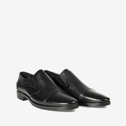 کفش رسمی مردانه چرم طبیعی مونو کد J5502_001 رنگ مشکی