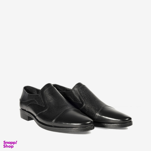 کفش رسمی مردانه چرم طبیعی مونو کد J5502_001 رنگ مشکی