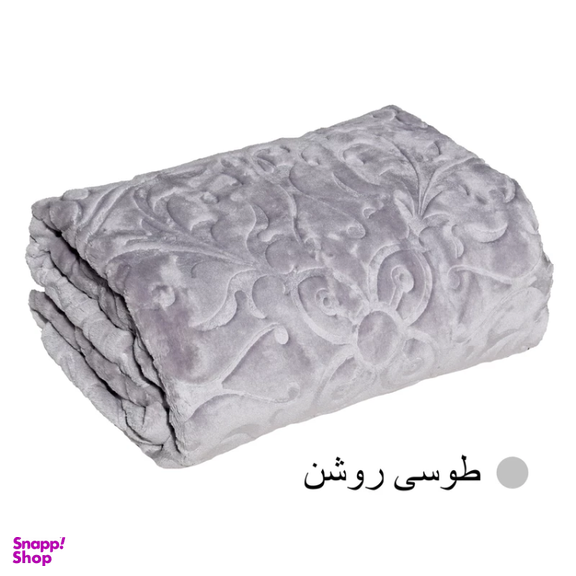 پتو تک‌ نفره گلبافت مارال شاپ مدل سوپر برجسته کد 1001