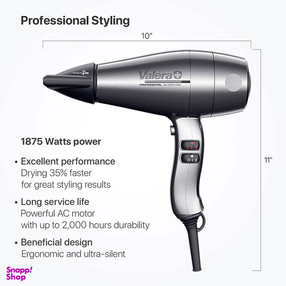 سشوار حرفه ای والرا سری Swiss Silent مدل Jet 8600 Ionic