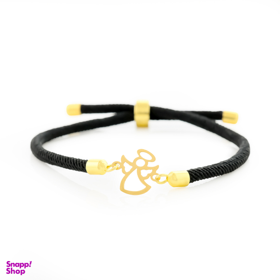 دستبند طلا 18 عیار زنانه روژا گلد طرح فرشته کد 75662