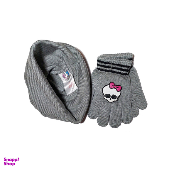 ست دستکش و کلاه بافتنی دخترانه مدل 01 کد 3686