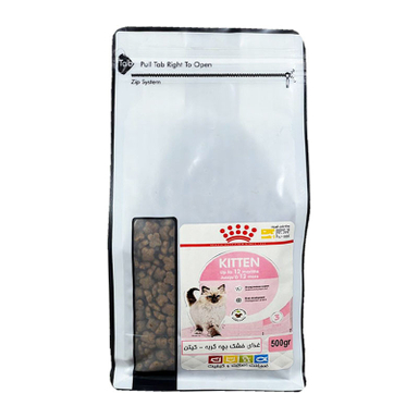 غذای خشک بچه گربه شهرپت مدل Royal Canin Kitten وزن 500 گرم