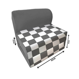 مبل تختخواب شو یک نفره نوپه هوم مدل تشک شو طرح شطرنجی بزرگ کد M1091