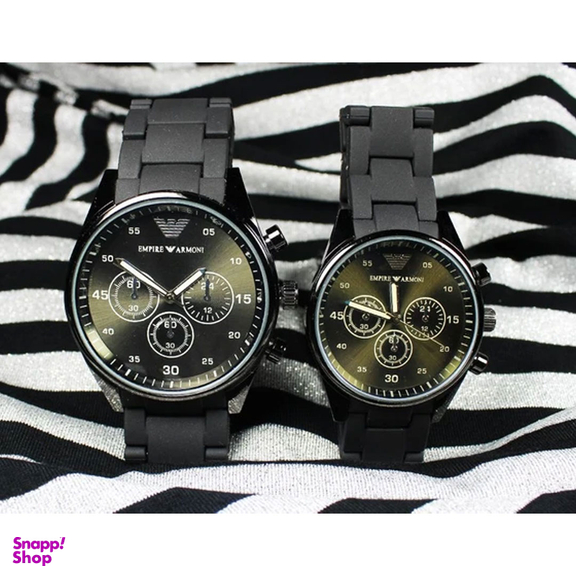 ست ساعت مچی عقربه ای زنانه و مردانه کد A-0002