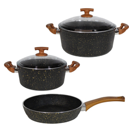 سرویس پخت و پز گرانیتی 5 پارچه اویز پلاس مدل السا