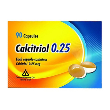 کپسول نرم کلسیتریول 0.25 میکروگرم شرکت داروسازی دانا بسته 90 عددی