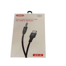 کابل تبدیل Type-C به Jack 3.5mm مدل AKO AX-8 طول 1 متر
